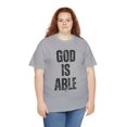 thumbnail image 5 of DJH Apparel | God Is Able Inspirational Christian Unisex T-shirt, 5 of 6