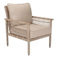 thumbnail image 3 of Better Homes & Gardens Meadow Lake 4-Piece Patio Wicker Conversation Set with Beige Cushions, 3 of 9