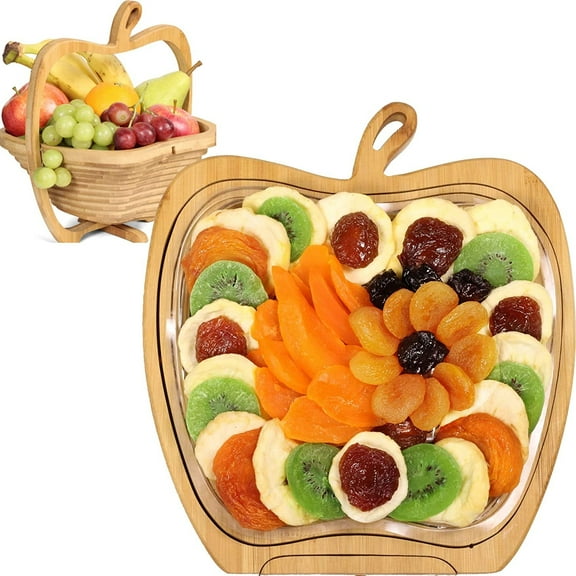 Dried Fruit Gift Basket  Holiday Food Tray - Healthy Gourmet Snack Box - Variety Snacks - Birthday, Sympathy, Mom, Dad, Corporate Tray - Kosher Vegan Gifts for Women Men Families - Its Delish