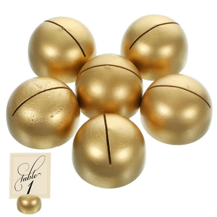 6 Pcs Photo Card Holder Gold Wedding Place Holders