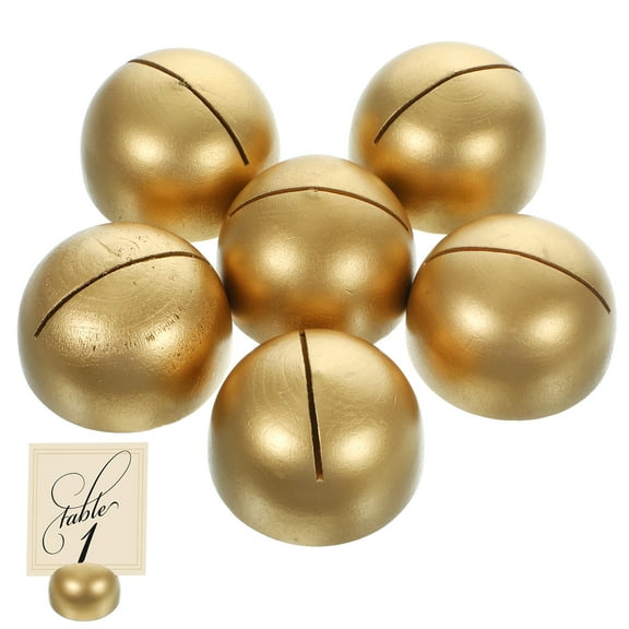 6 Pcs Photo Card Holder Gold Wedding Place Holders