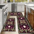 thumbnail image 6 of Kitchen Rugs Sets of 3 Non Slip Washable Kitchen Mats for Floor, Waterproof Kitchen Runner Rug, Floor Mat Carpet for Entryway, Laundry, Sink, Hallway, Bathroom, 6 of 10