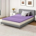 thumbnail image 2 of 2 inches Queen Size Gel Memory Foam Bed Topper,Pressure Relief for Back Pain, 2 of 6