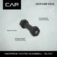 thumbnail image 6 of CAP Barbell, 2lb Black Neoprene Dumbbell, Single, 6 of 8