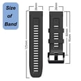 thumbnail image 4 of Correa de reloj de silicona suave de 26 mm para Garmin Fenix 7X/6X/5X/3, 4 of 6