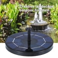 thumbnail image 4 of Billuyoard Fuente de agua con energía solar de 6 V, dispositivo de riego para jardín, patio, patio, fuente de agua decorativa, 13 cm Jardín y Patio negro 18cm Billuyoard HA4935-03B, 4 of 6