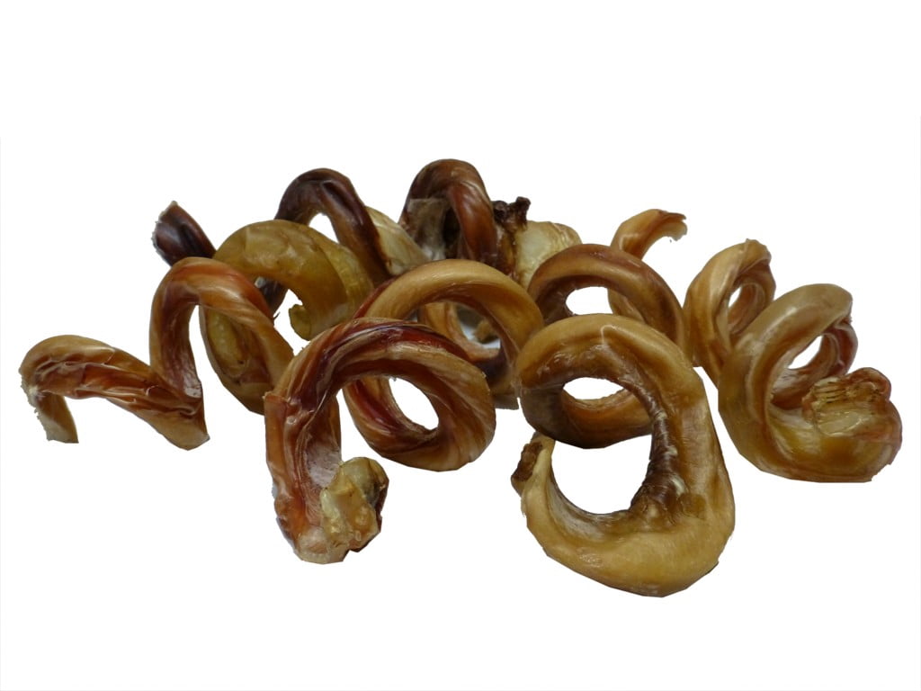 Dental Floss CURLY 4-6" Bully Sticks Made in USA Odor Free Size:Pack of 25