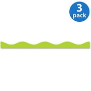 (3 pack) (3 Pack) Ashley, ASH10192, Scribble Design Magnetic Border, 12 Piece, Lime Green