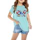 thumbnail image 2 of Vestido Corto de Verano Niños Niños Niñas Camiseta de Algodón Cuello Redondo Lindo Día de la Independencia Imprimir Top, 2 of 6