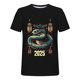 thumbnail image 3 of Mens Camisas de Manga Corta Impresión Casual Deportes Cuello Redondo Blusa, Poliéster Ligero para la Primavera Verano Al Aire Libre Uso Diario, 3 of 7