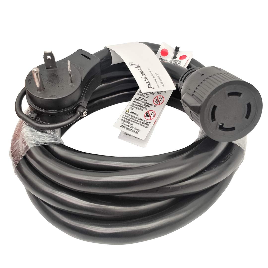 Parkworld 885446A NEMA TT30P to L1430R Adapter Cord, RV 30A TT30