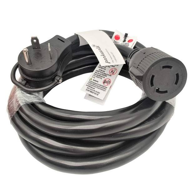 Parkworld 885446A NEMA TT30P to L1430R Adapter Cord, RV 30A TT30