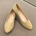 thumbnail image 5 of Xiaoxatg Women's Casual Shoes - Fashionable Solid Color Suede Stirrup Shoes for All-Day Comfort 9 Yellow, 5 of 9