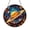 Acrylic 3.5 Inch, variant on Planetary Space Scene Faux Stained Glass Window Hanging