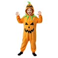 thumbnail image 4 of Halloween Pumpkin Onesie Pajamas, Cute Cartoon One Piece Jumpsuit Sleepwear with Funny Design for Cozy Loungewear Home Relaxing, 4 of 6