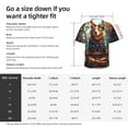thumbnail image 5 of Logiee Maple Meditating Bear Print Mens Hawaiian Shirts,Loose-Fit Short Sleeve Button Down Tropical Aloha Beach Shirt,Summer Vacation Wedding Tops,, 5 of 7