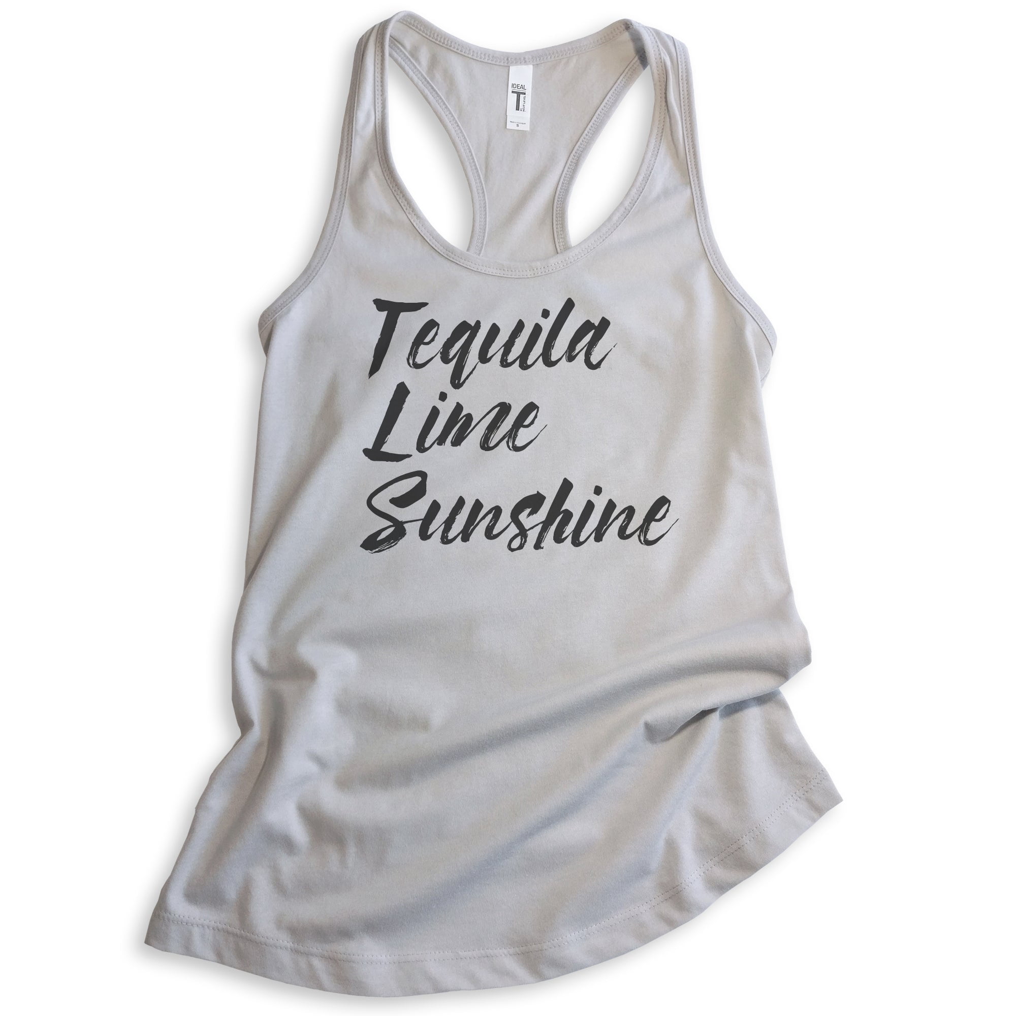 Tequila Lime Sunshine Tank Top, Ladies Racerback Tank Top, Tequila