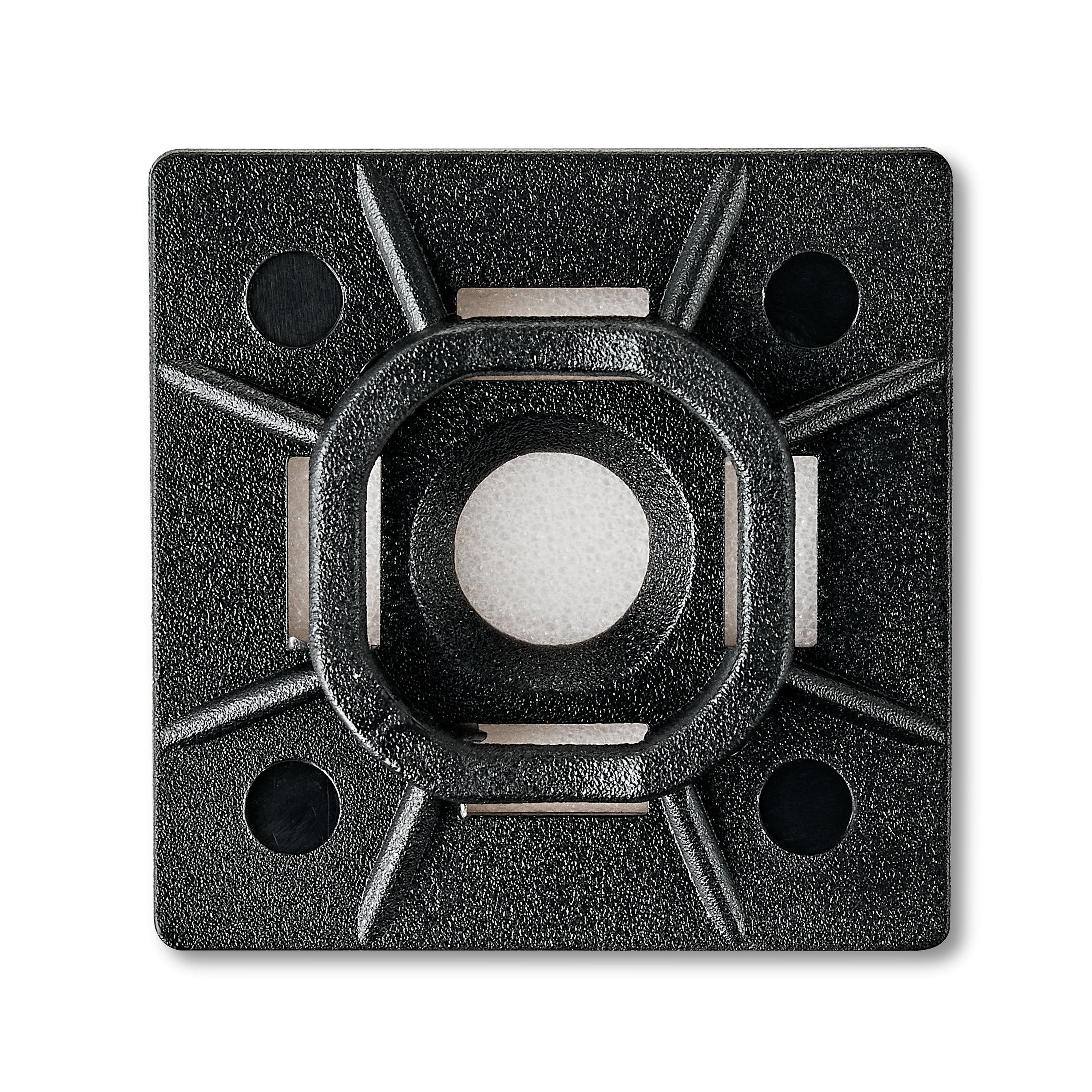 (3 pack) Hyper Tough Cable Tie Mounting Bases, 1 in x 1 in, 25 Count