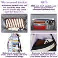 thumbnail image 5 of Jiefeike Mochila Para Pañales Mochila De Viaje Morada Para Papá, Mamá, Niños Y Niñas, Bolsillos Aislados, Bolsas Portátiles Para Pañales Para Bebés Con Puerto De Carga Usb, Rfid, Antirrobo, Resistente, 5 of 5