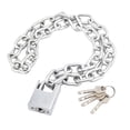 thumbnail image 2 of Ximing Bike Chain Lock Extra Long Chain Padlock for Dog Cages Garage Motorbike, 2 of 10