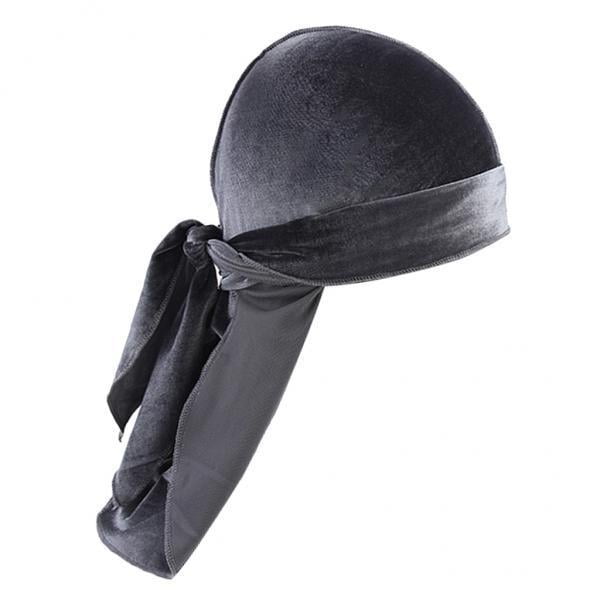 2x Gorro de bandana de para hombre de cola larga para la caída del cabello