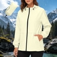 thumbnail image 2 of GUACER Hooded Jackets for Women Lightweight Waterproof with Packable Pouch Nylon Zip-Up Outdoor Windbreaker, 2 of 8