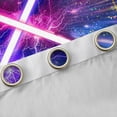 thumbnail image 4 of jejeloiu Neon Light Sword Blackout Curtains Set of 2 (52x84 Each),Cartoon Lightsaber Gaming Window Curtains,Colorful Neon Dots Curtains and Drapes For Kids,Luxury Bedroom Decor, 4 of 6