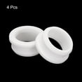 thumbnail image 3 of Uxcell 4Pcs Snap Rubber Grommet Plug Mount Dia 4mm ID 25mm Seal Anti-Scratch Electrical Box Cable Pipe White, 3 of 6