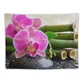 thumbnail image 5 of Orinice Orchid Bamboo Tapestry Wall Hanging Unique Style Graphic Art Living Room Bedroom Decor Dorm Farmhouse Apartment 50x40inch, 5 of 6