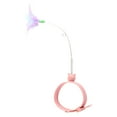 thumbnail image 4 of Esquirla Cat Feather Collar Toy Funny Cat Feather Toy Cat Teasing Stick for Small Cats Pink, 4 of 8