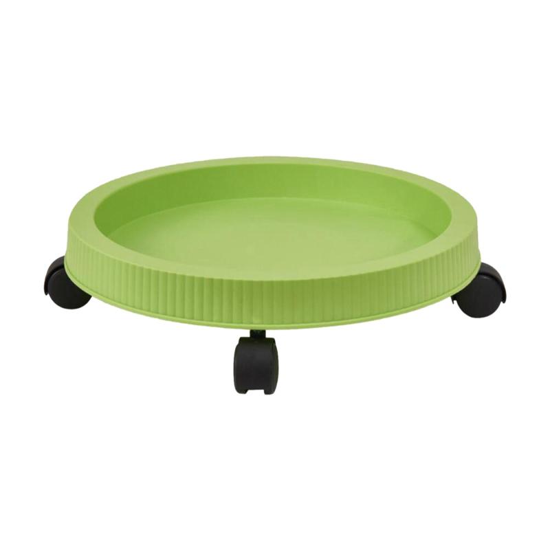 Rolling Flower Pot Tray with Wheels Plant Saucer, Potted Flower Mover