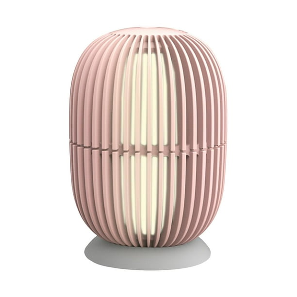 Humidificador de aire personal, difusor de aroma con luz nocturna y humidificador de ambiente de llenado superior. Rosa claro