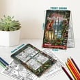 thumbnail image 4 of Netecom Vintage Christmas Window Coloring Book Spiral Bound for Adults, A5 Wooden Cover, 30 Xmas Theme Coloring Pages of Beautiful Windows for Stress Relief and Relaxation, 4 of 6