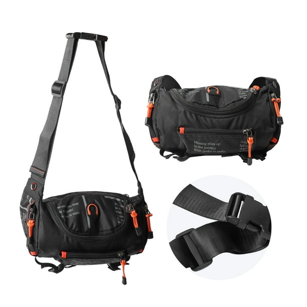 Riñonera Cruzada Grande, Bolsa De Cinturón Impermeable Para Hombre Con Correa Ajustable De Poliéster De Tela Oxford Para Viaje