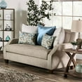 thumbnail image 2 of Furniture of America Cacao Transitional Chenille Upholstered Loveseat in Beige, 2 of 8