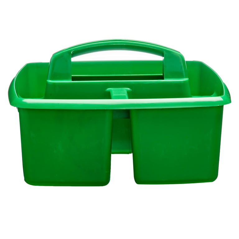 Pen+Gear Plastic Caddy, Kids' Craft Organizer with Handle, Putting Green,  1-Count 