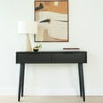 thumbnail image 2 of Plank+Beam 46" Mid Century Modern Console Table with Storage Shelves, Entryway Table with Storage, Foyer Tables for Entryway, Console Table, Black, 2 of 10