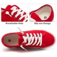 thumbnail image 4 of Ecetana Canvas Shoes for Women Slip on Casual Low Top Sneakers Womens Tennis Shoes, 4 of 7