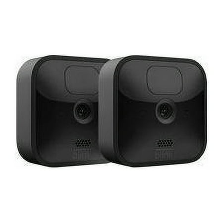 Blink - 2 Outdoor (3rd Gen) Wireless 1080p Security System with up to two-year battery life - Black