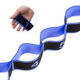 thumbnail image 3 of Banda de estiramiento de yoga Unique Bargains con 8 lazos para un estiramiento efectivo, color azul, 3 of 7
