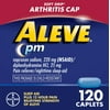 Aleve PM Soft Grip Arthritis Cap Pain Reliever & Nighttime Sleep Aid Caplets, 120 Count