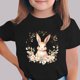 thumbnail image 3 of Manga Corta Crop Top para Niños con Lindo Estampado de Pascua, Cuello Redondo Casual Graphic Tee para 3-14 Años, Tela Suave Transpirable, 3 of 5
