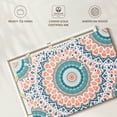 thumbnail image 6 of Elephant Stock Mandala Abstract Wall Art - Horizontal Canvas Wall Art - Hallway Wall Decor - Decor Elements Canvas - Orange And Teal Decor - 30" x 20", 6 of 8