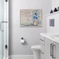 thumbnail image 5 of Farmhouse Daisy Wall Art Rustic Country Blue Flower Pictures Wall Decor Floral Just Breathe Painting Canvas Print Framed Home Artwork for Living Room Bedroom Bathroom Office 12"x16", 5 of 6