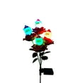 thumbnail image 4 of Fiudx Ofertas flash Artículos en oferta 2PC Solar 4-head Rose Santa Claus Luces Festival al aire libre Jardín Decoración de patio, 4 of 7