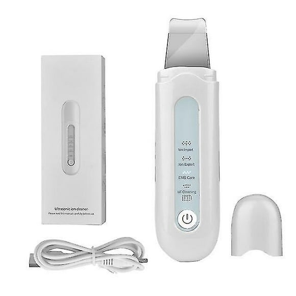 White Steamer Sprayer Ultrasonic Nano Ion Face Lifting Peeling Extractor Deep Cleaning Shovel