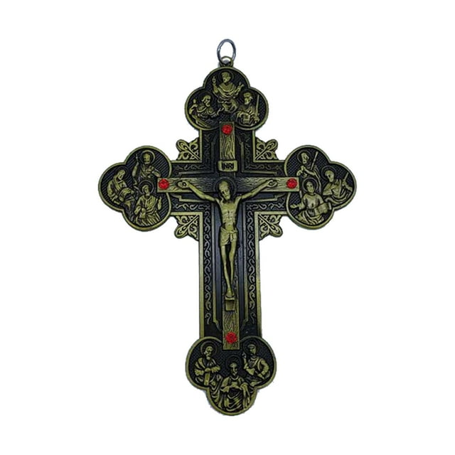 Cruz cristiana Colgante Sunnimix Joyería Oración verde