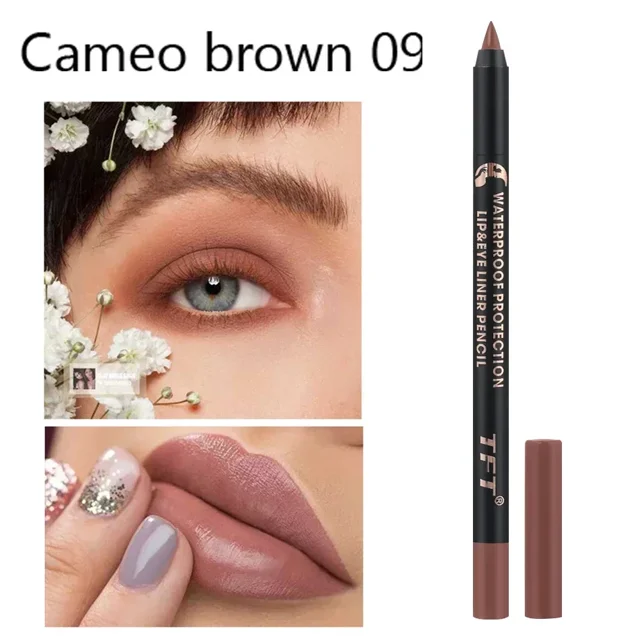 Lápiz Delineador de ojos negro de larga duración para mujer, lápiz de Gel corrector impermeable a prueba de manchas, maquillaje de belleza( 05 Lake Blue