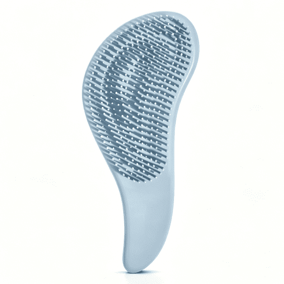 Prichor Detangler Brush – Gentle Curly Hair Brush with Flexible Bristles for All Hair Types – Wet or Dry – Detangling Hair Brushes for Women & Men, Adults & Kids – Haze Blue