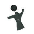 thumbnail image 3 of Figuras de acción femeninas a escala 1/6, ropa con sombrero, elegante accesorio para fotografía de escena, decoración de muñecas, ropa para cuerpo de Verde, 3 of 8